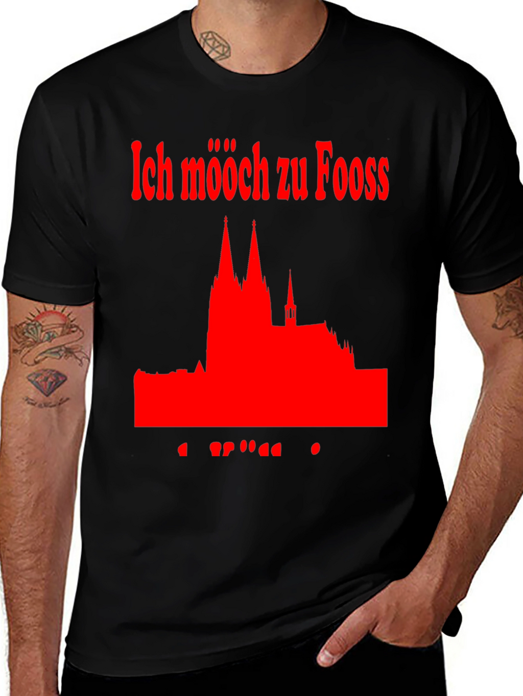 Ich Mööch Zu Fooss Cologne T-Shirt
