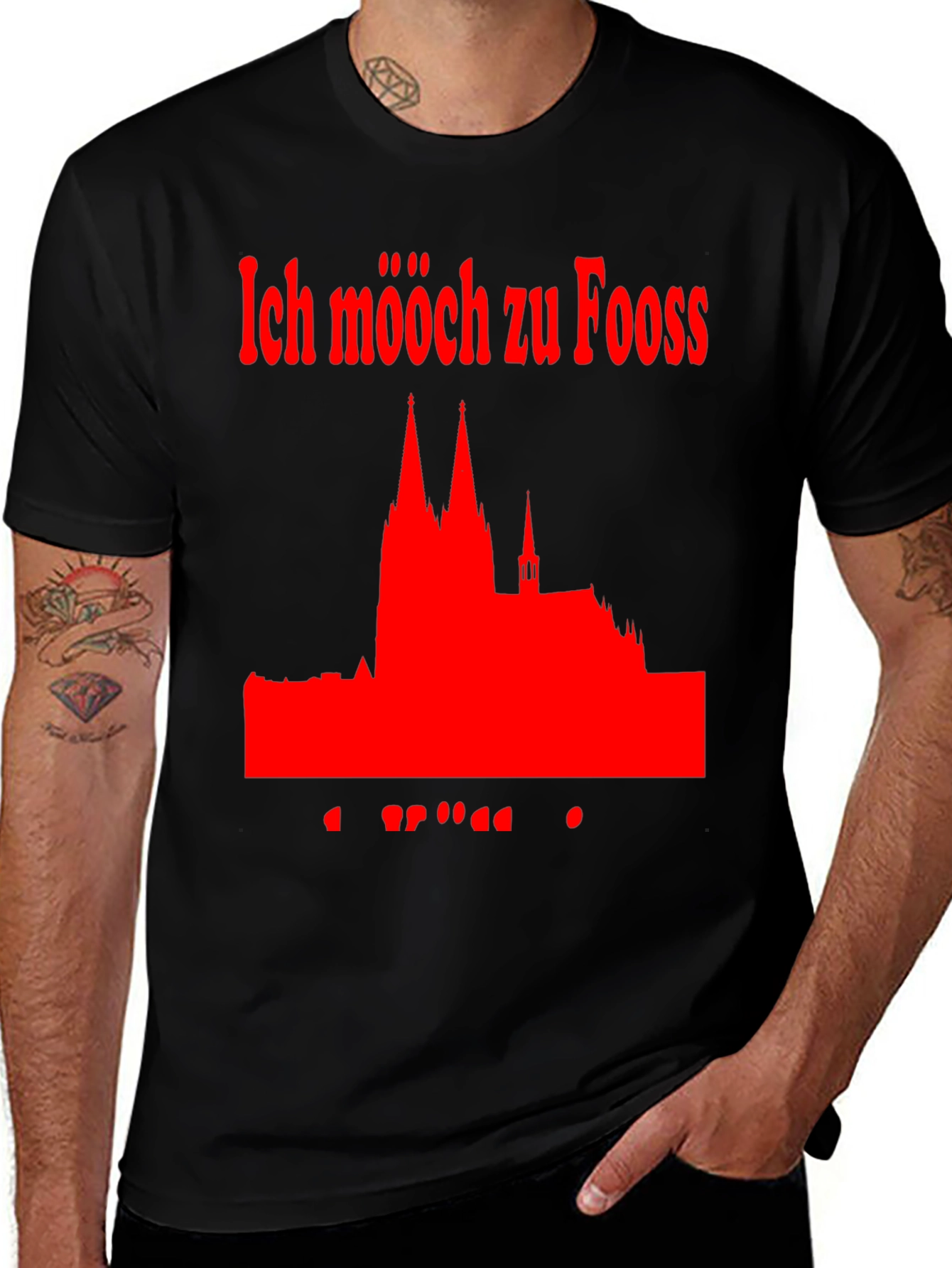 Ich Mööch Zu Fooss Cologne T-Shirt