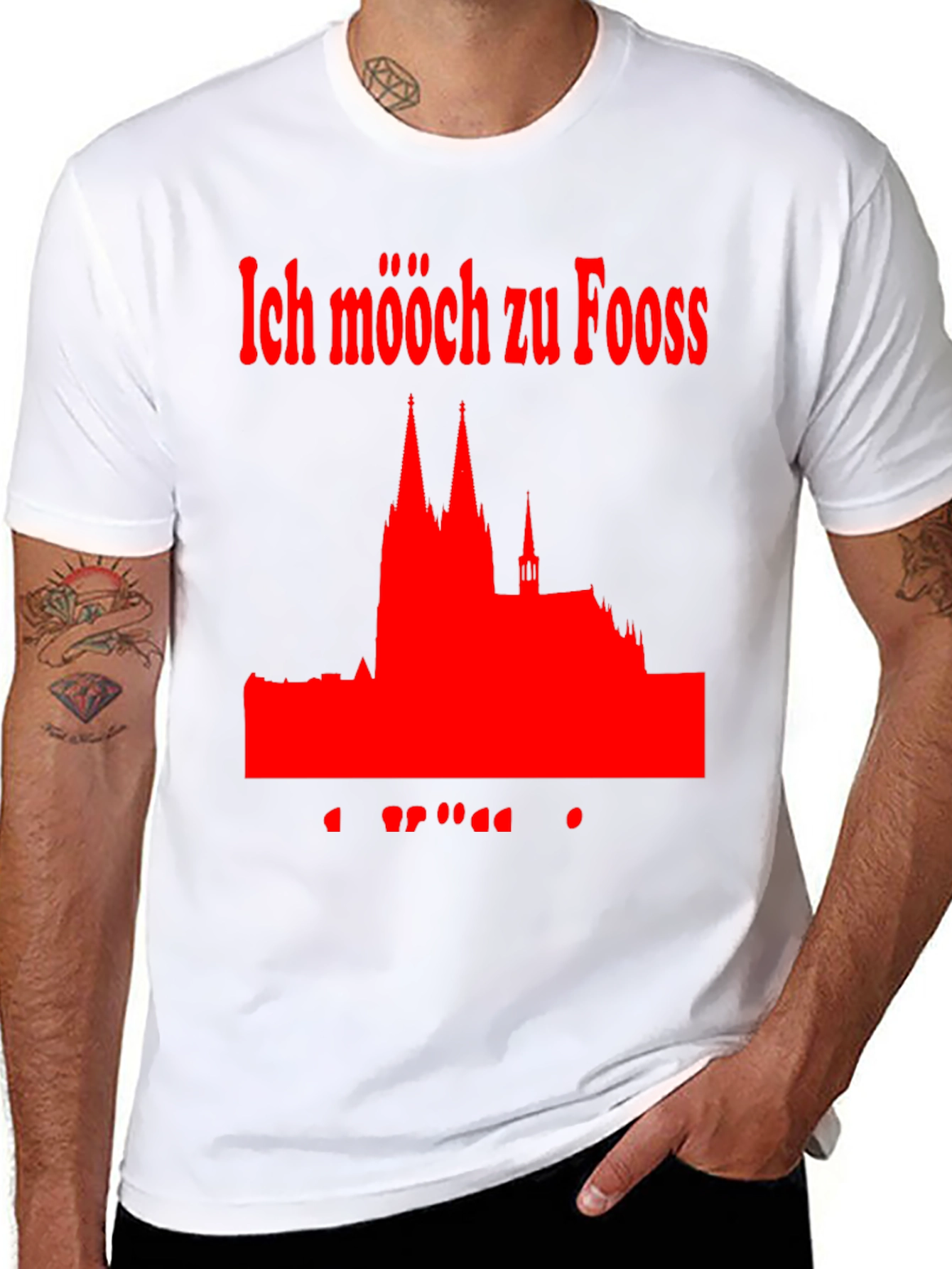 Ich Mööch Zu Fooss Cologne T-Shirt