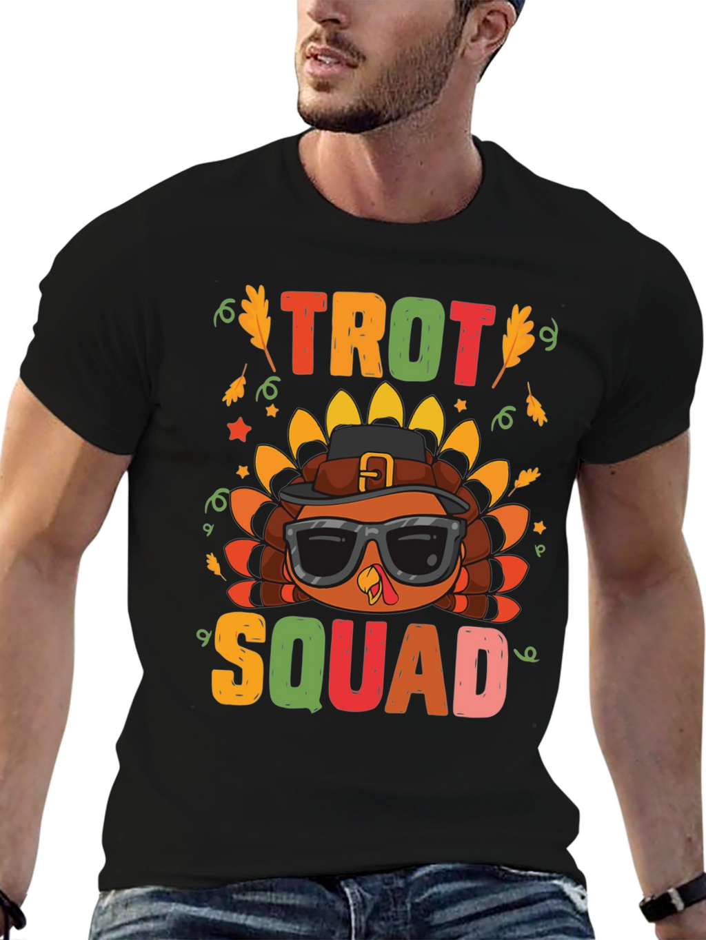 Trot Squad Thanksgiving Turkey Graphic Tee