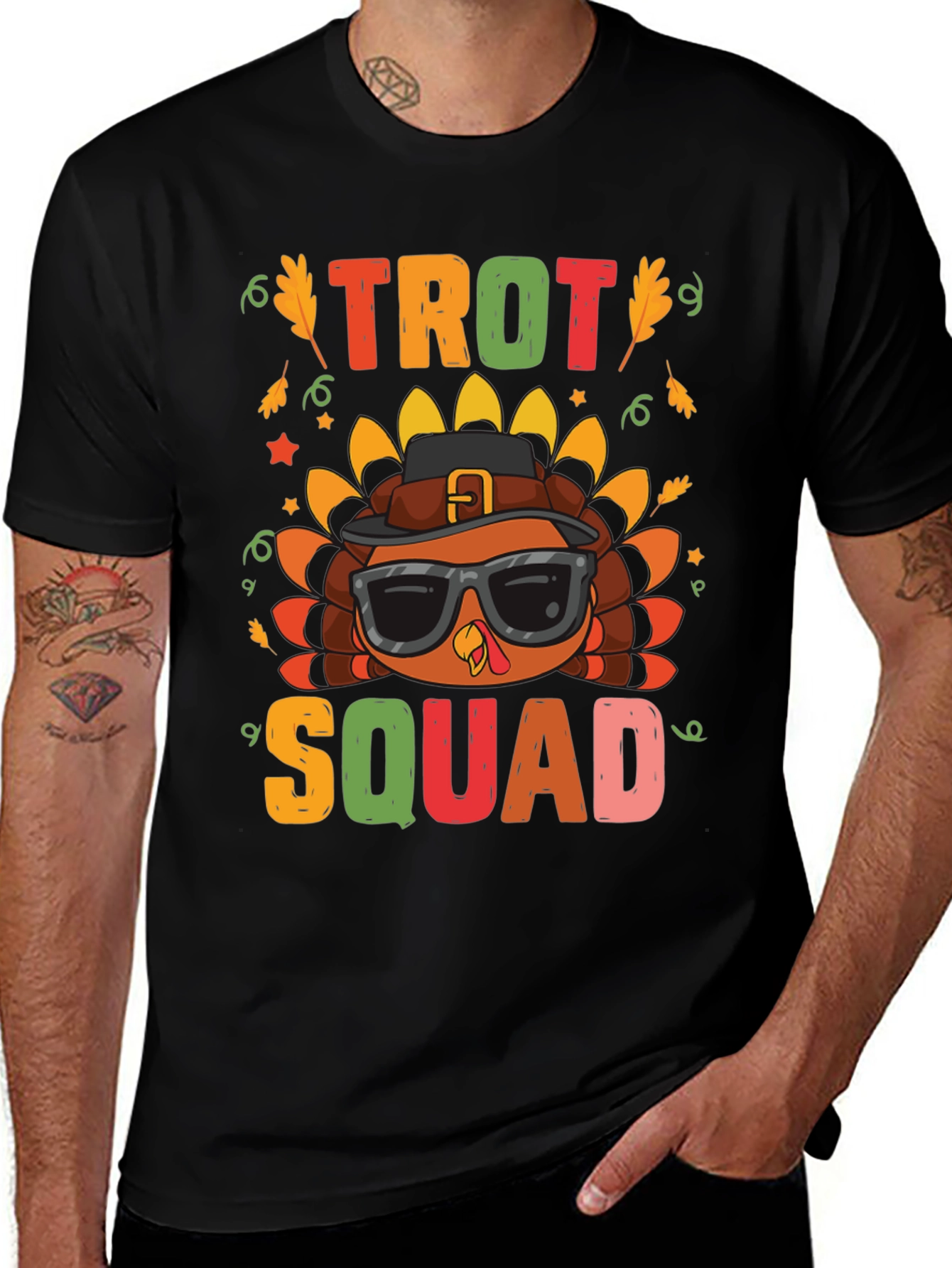 Trot Squad Thanksgiving Turkey Graphic Tee