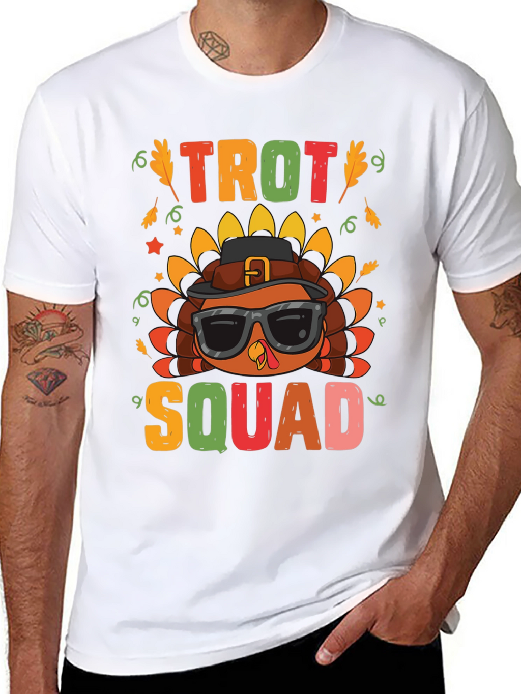 Trot Squad Thanksgiving Turkey Graphic Tee