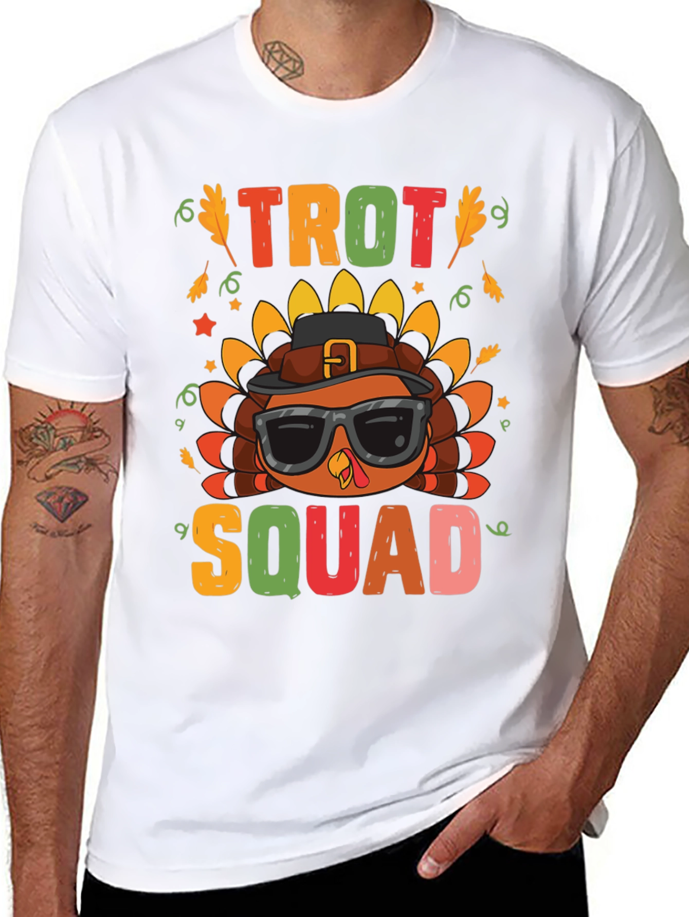 Trot Squad Thanksgiving Turkey Graphic Tee