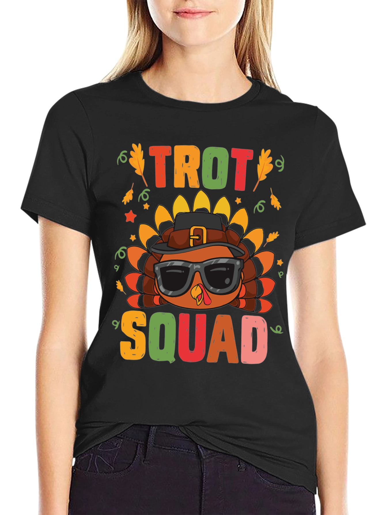 Trot Squad Thanksgiving Turkey Graphic Tee