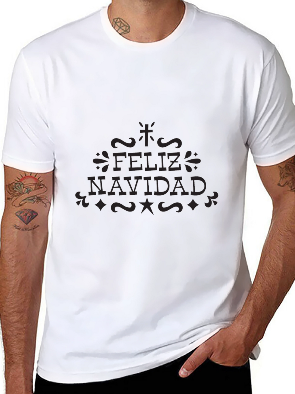 Feliz Navidad Crew Neck T-Shirt