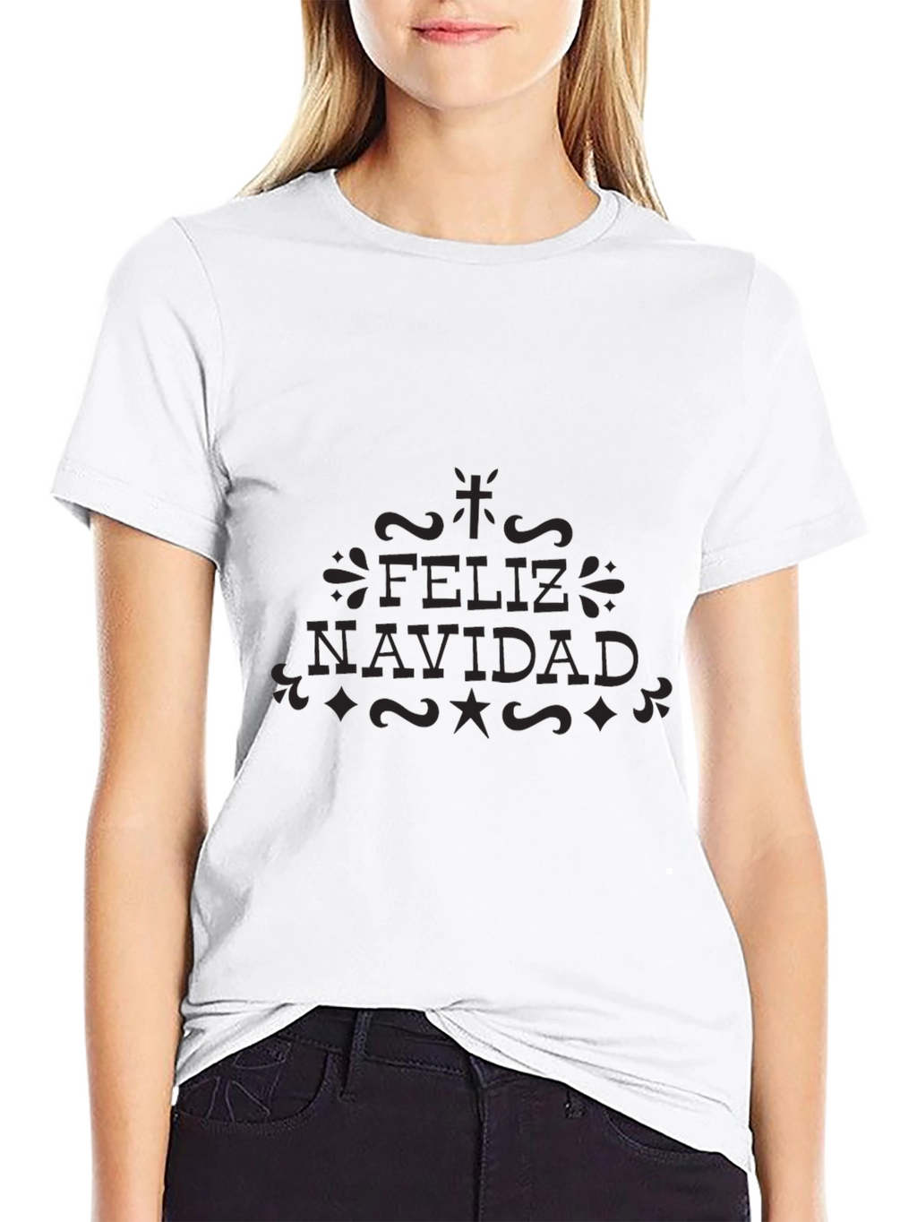 Feliz Navidad Crew Neck T-Shirt