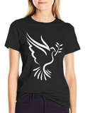 Dove Peace T-Shirt - Black