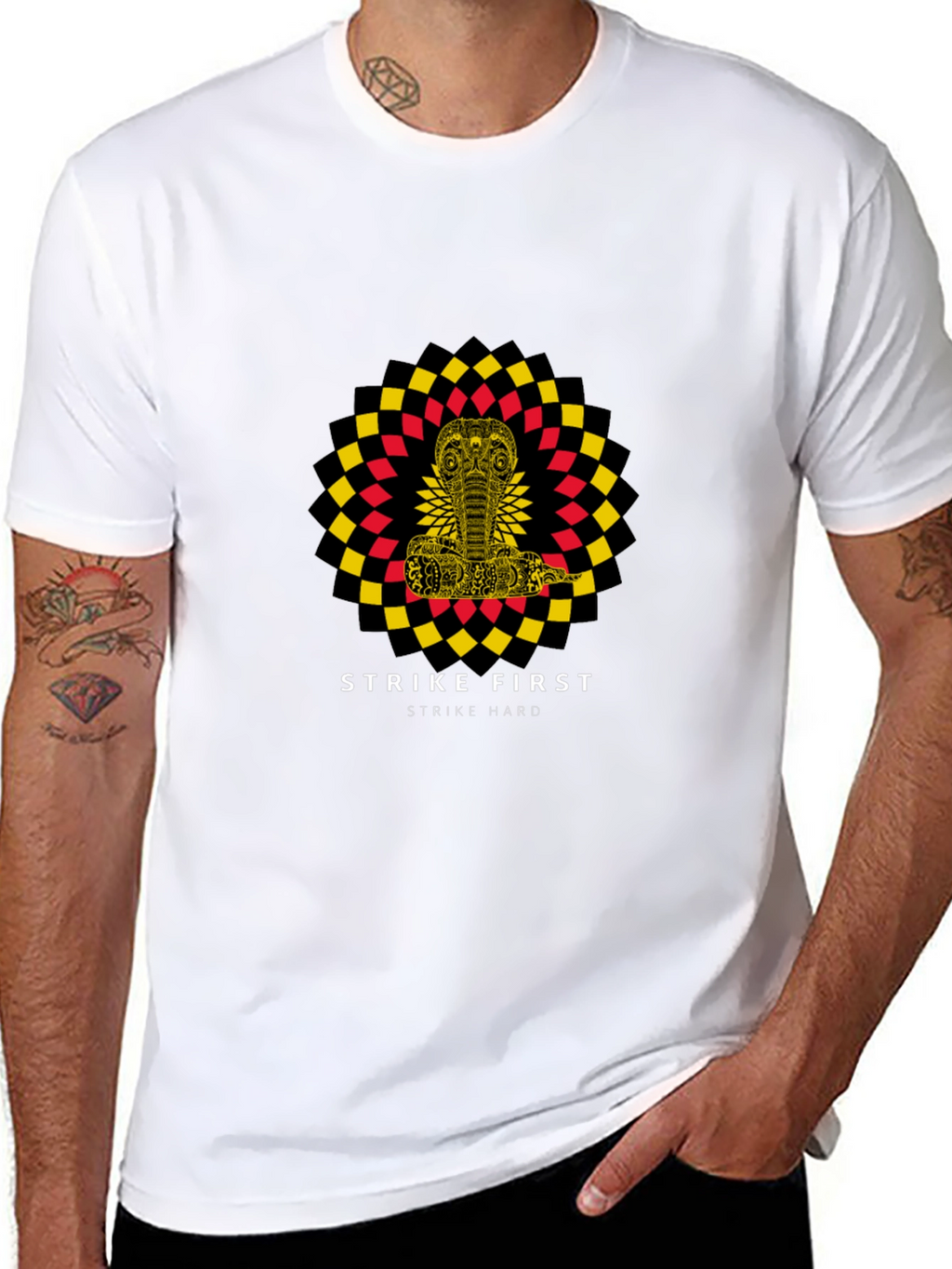 Strike First Cobra T-Shirt - Premium Graphic Tee