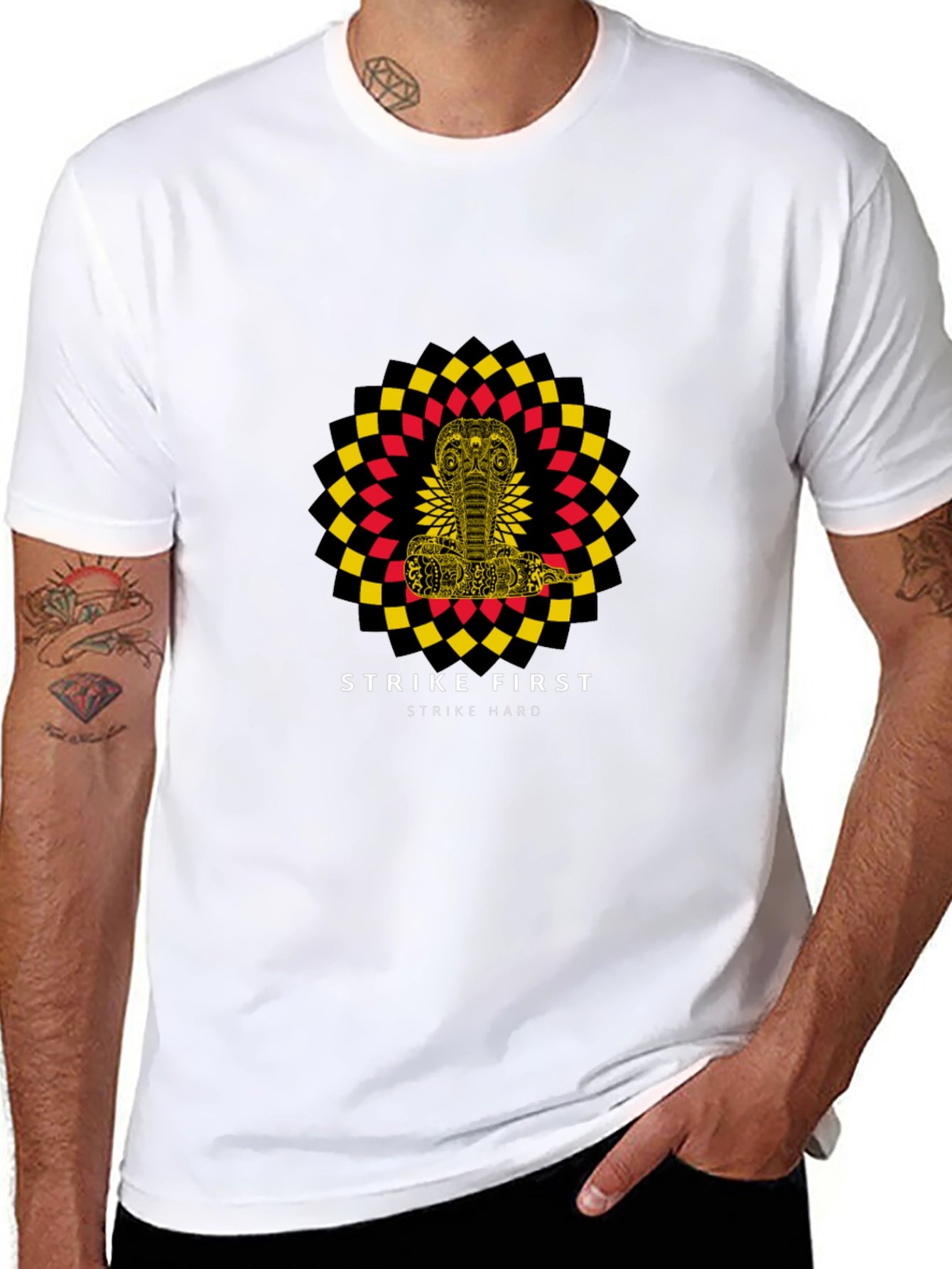 Strike First Cobra T-Shirt - Premium Graphic Tee