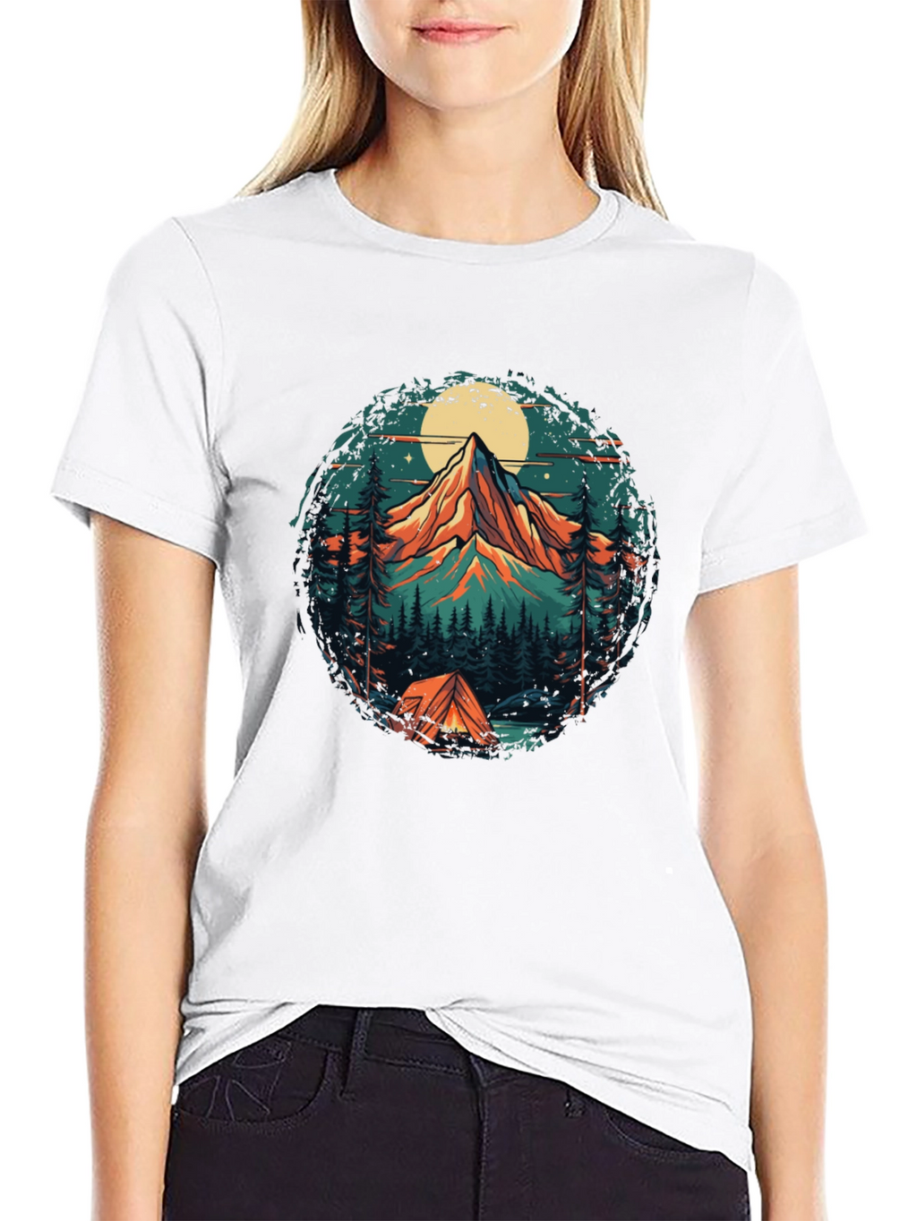 Mountain Adventure Graphic Tee - Camping Style