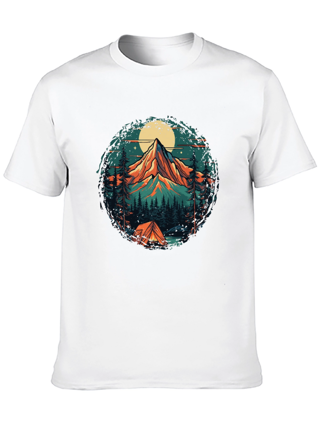 Mountain Adventure Graphic Tee - Camping Style