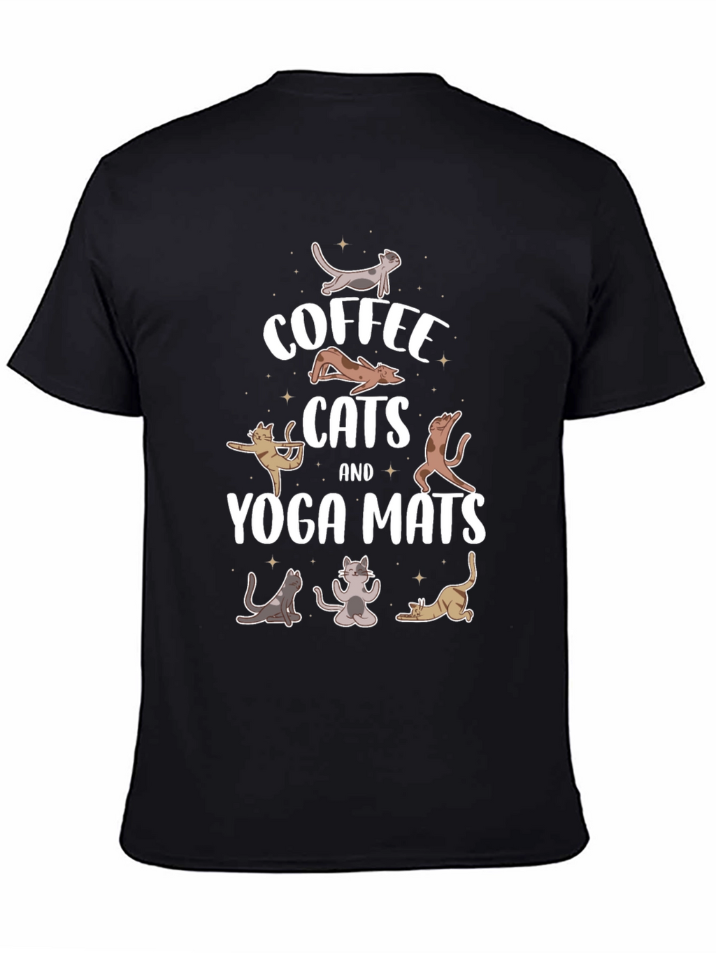 Coffee Cats & Yoga Mats T-Shirt