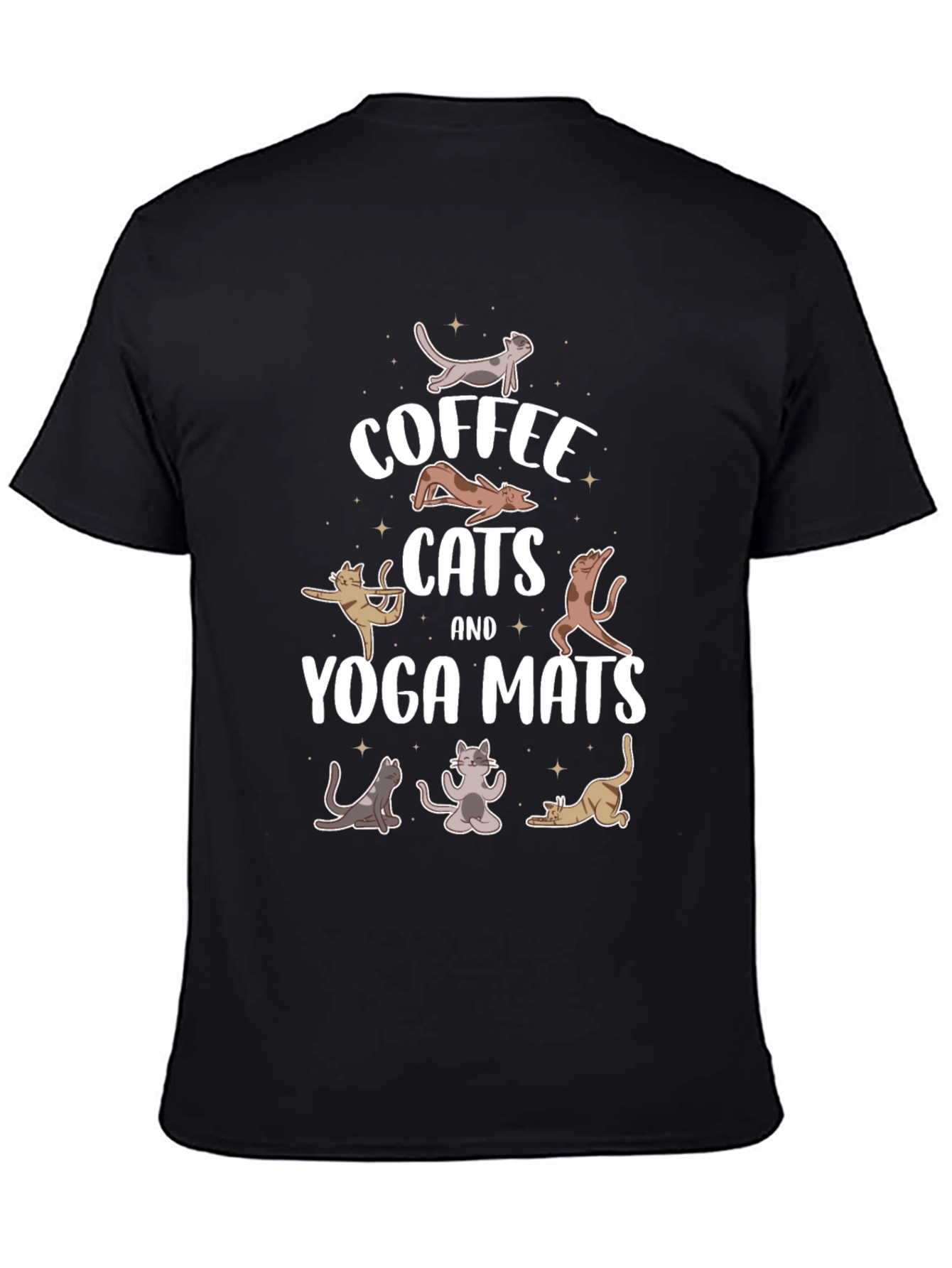 Coffee Cats & Yoga Mats T-Shirt