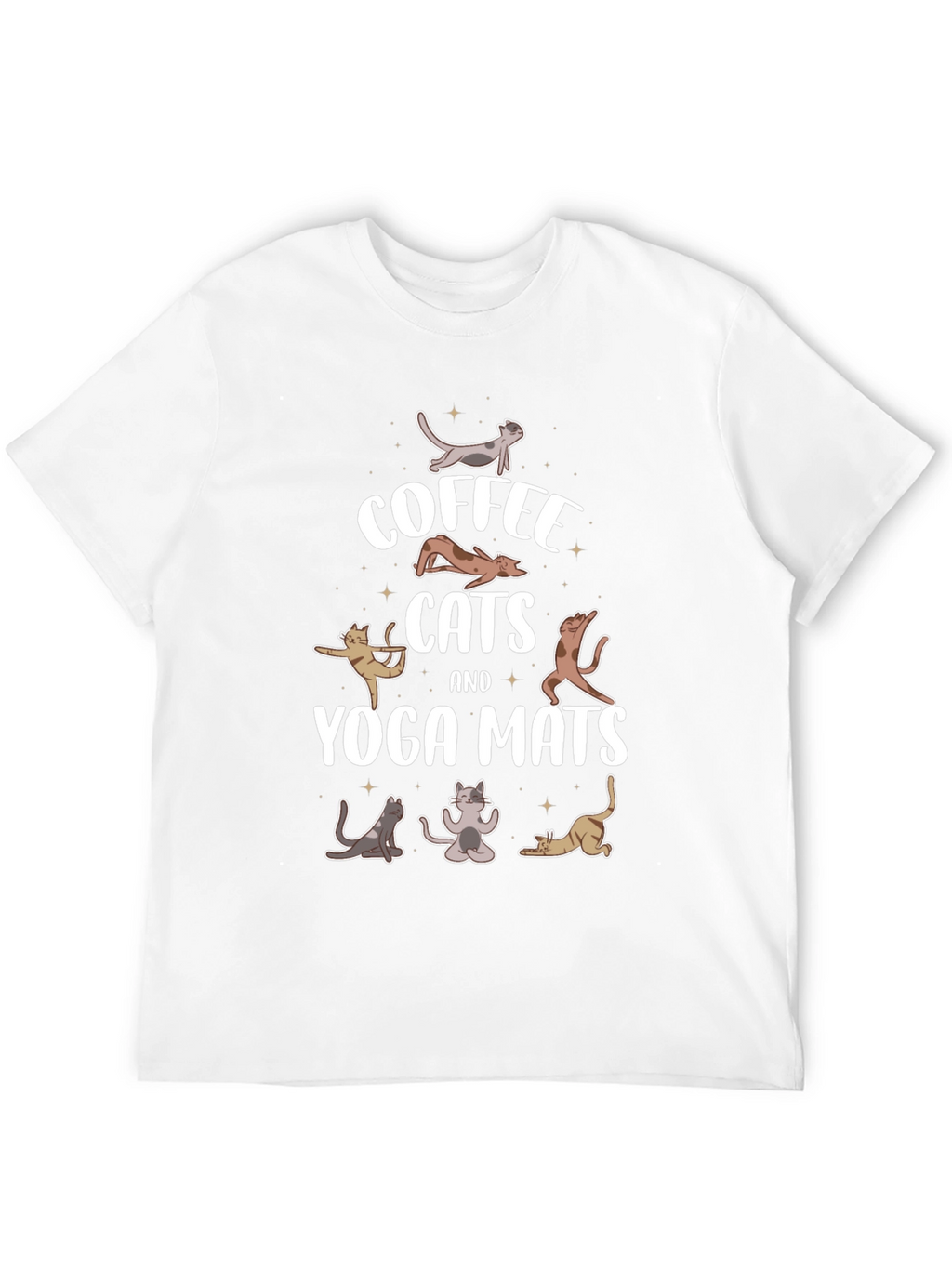 Coffee Cats & Yoga Mats T-Shirt