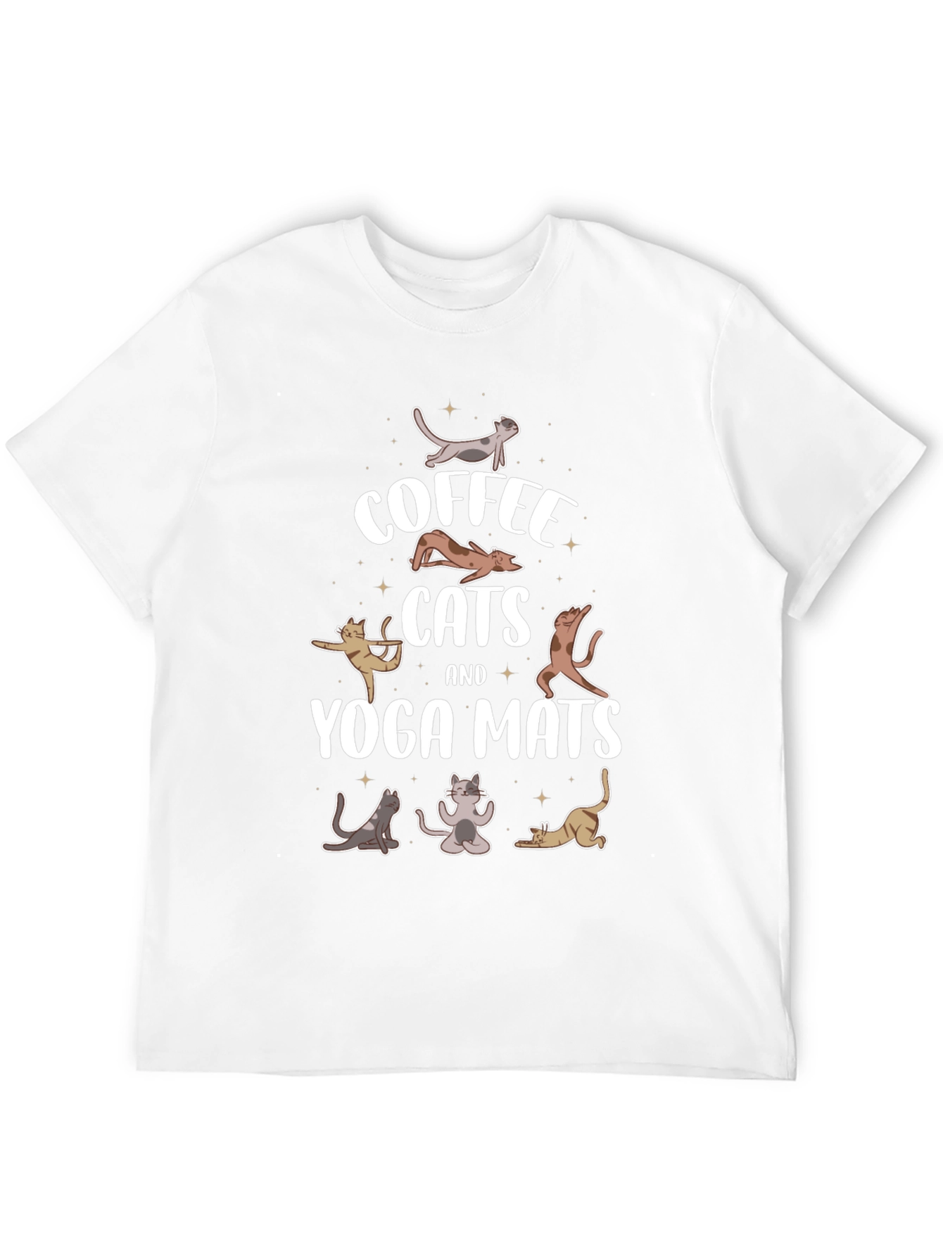 Coffee Cats & Yoga Mats T-Shirt