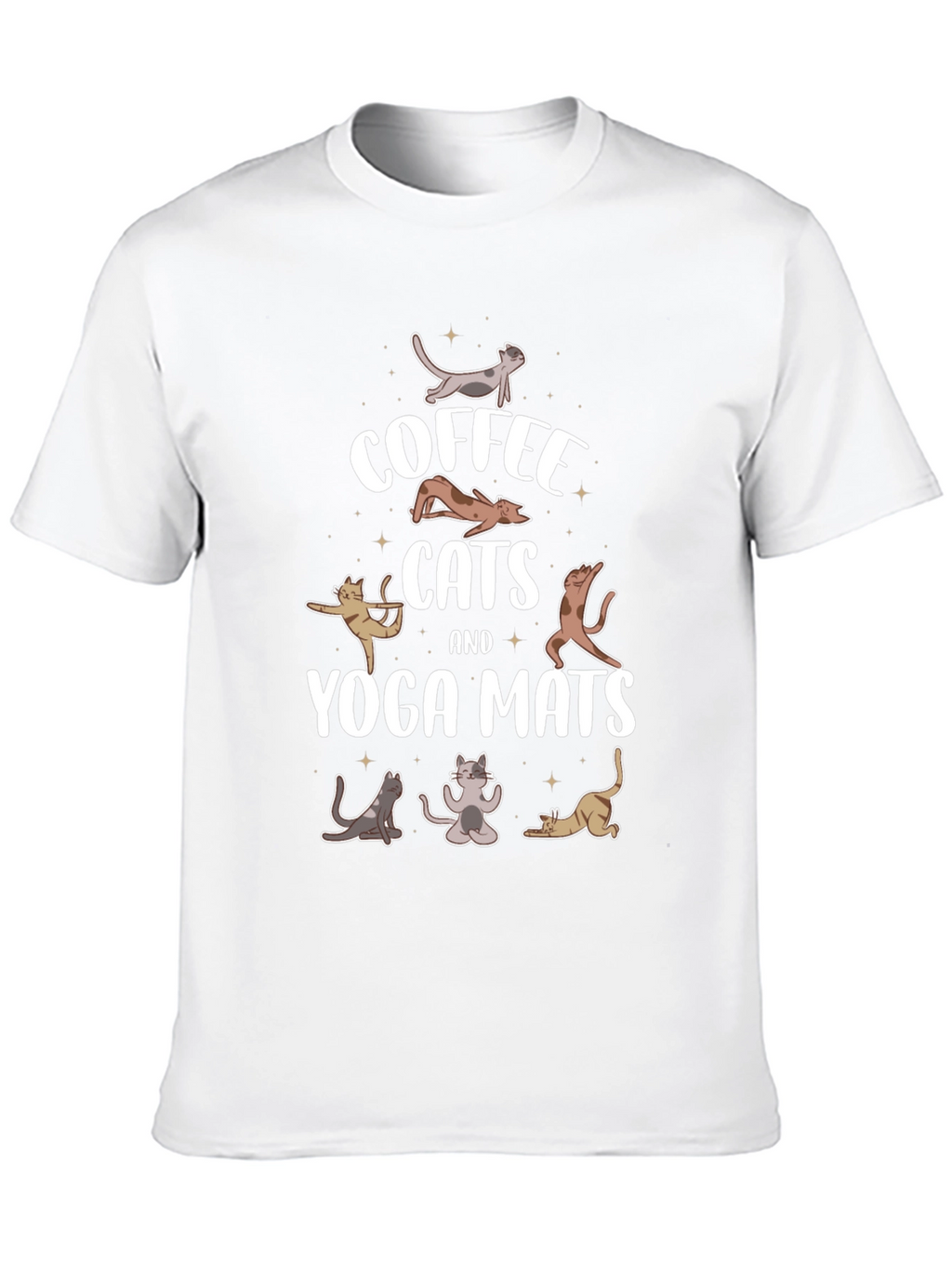 Coffee Cats & Yoga Mats T-Shirt