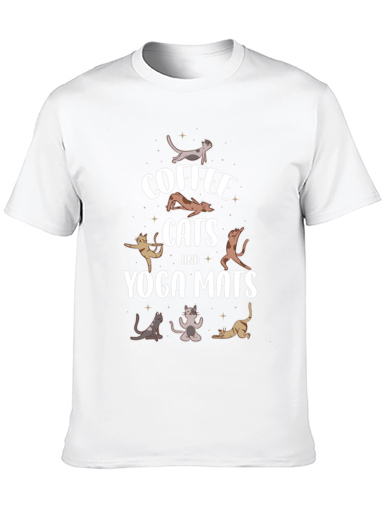 Coffee Cats & Yoga Mats T-Shirt