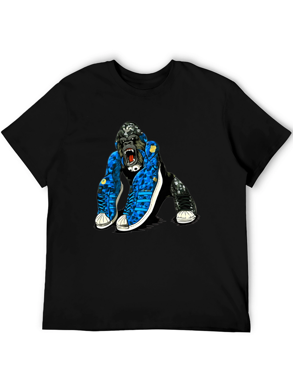 Cool Gorilla in Sneakers Graphic T-Shirt
