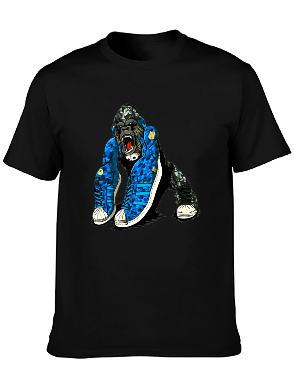 Cool Gorilla in Sneakers Graphic T-Shirt
