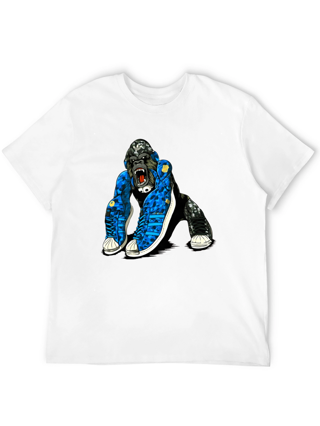Cool Gorilla in Sneakers Graphic T-Shirt