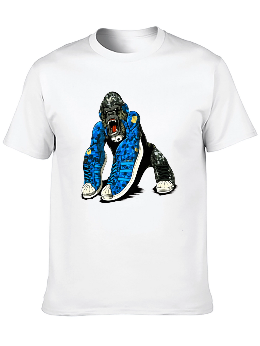 Cool Gorilla in Sneakers Graphic T-Shirt