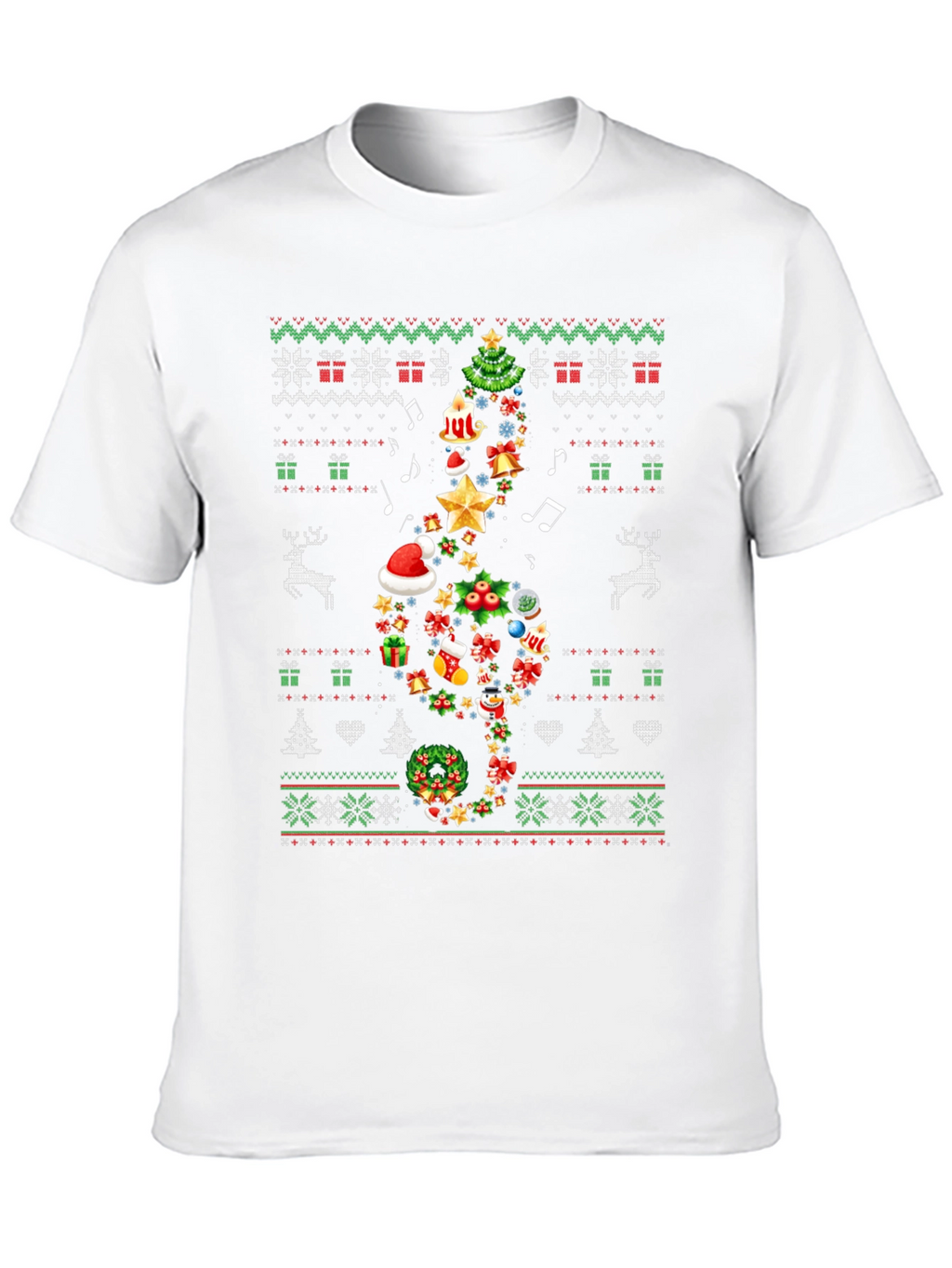 Christmas Music Note T-Shirt