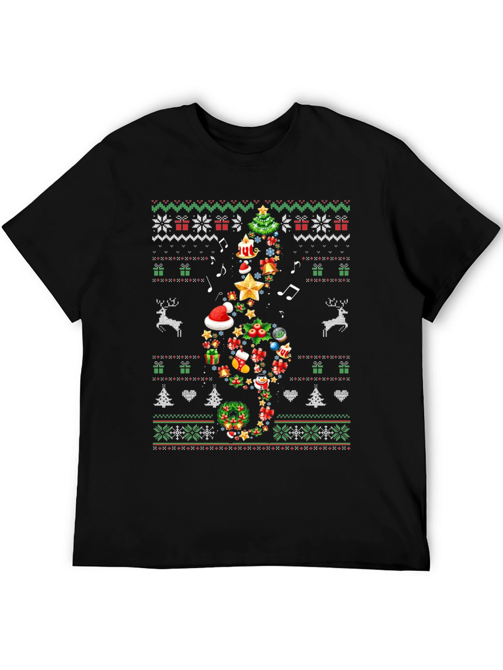 Christmas Music Note T-Shirt