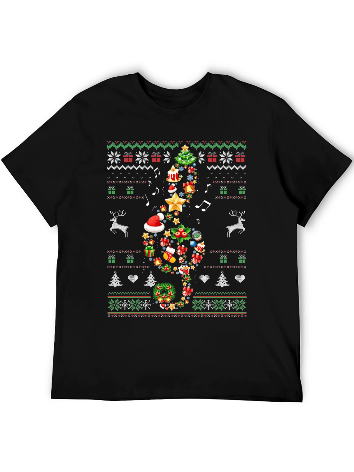 Christmas Music Note T-Shirt