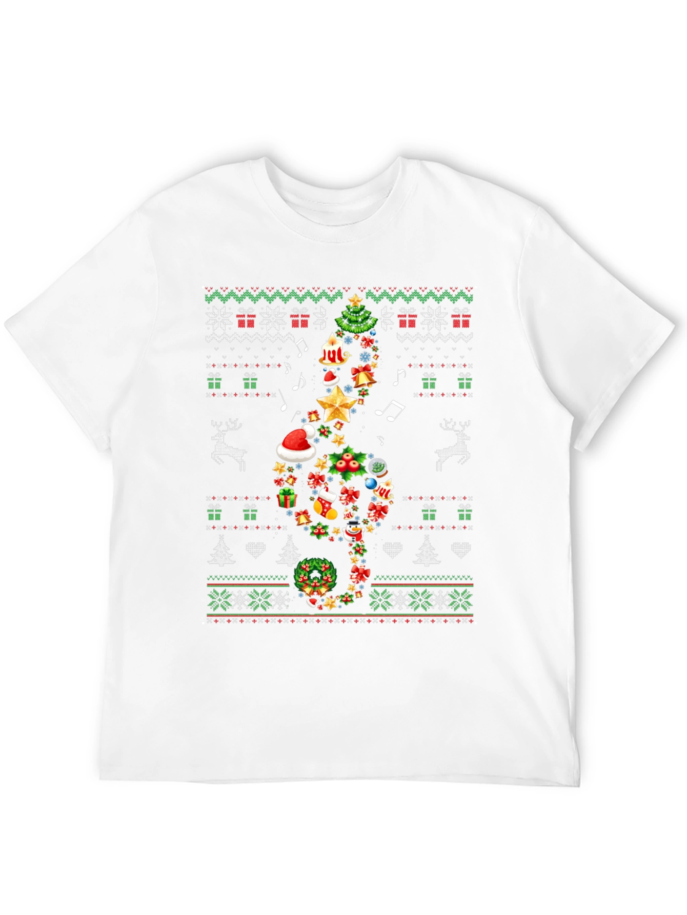 Christmas Music Note T-Shirt
