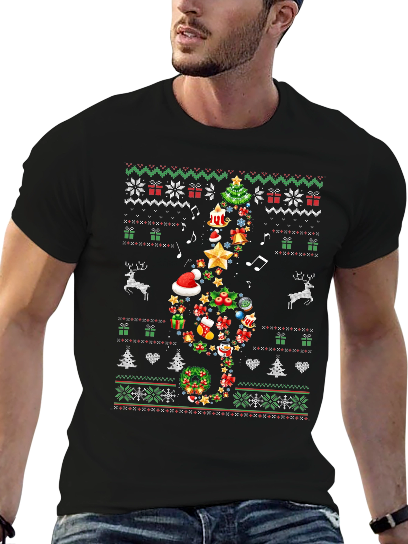 Christmas Music Note T-Shirt
