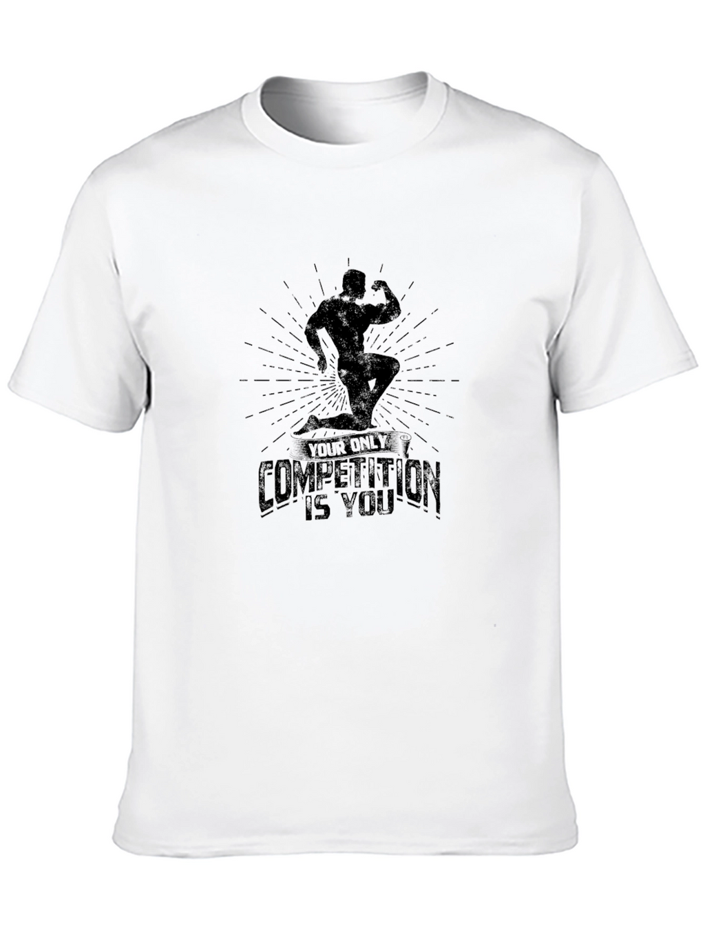 Motivational Bodybuilding T-Shirt - Your Only Competition Is You