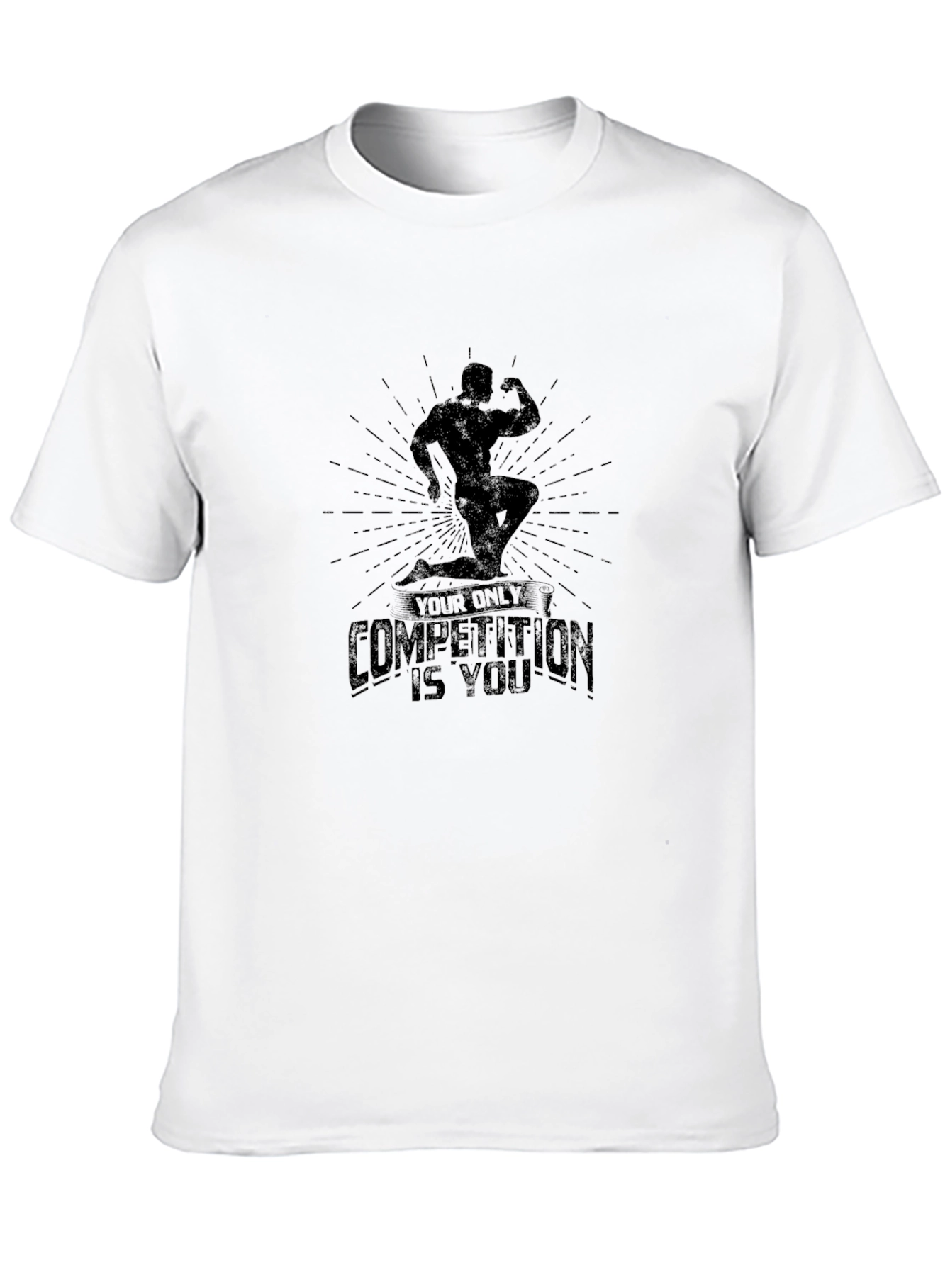 Motivational Bodybuilding T-Shirt - Your Only Competition Is You