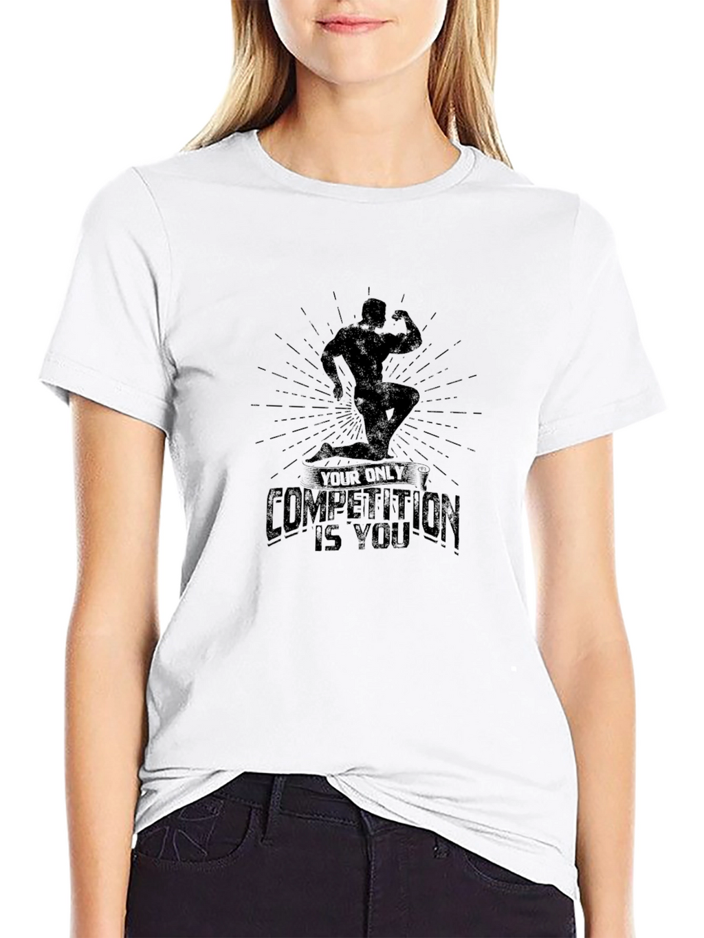 Motivational Bodybuilding T-Shirt - Your Only Competition Is You