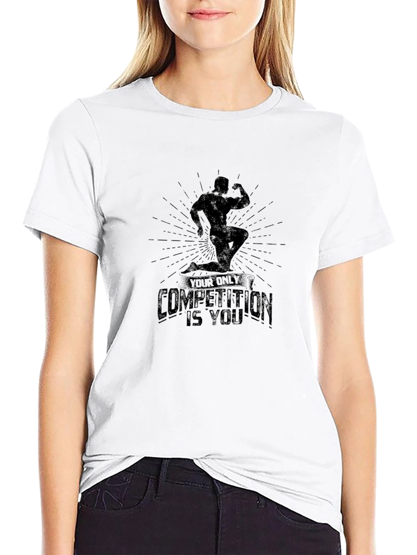 Motivational Bodybuilding T-Shirt - Your Only Competition Is You