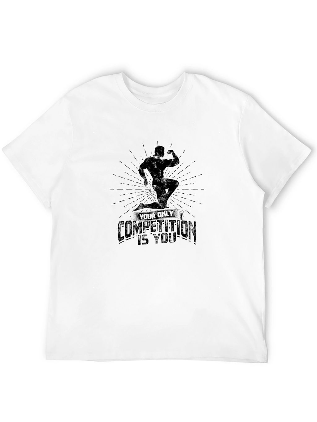 Motivational Bodybuilding T-Shirt - Your Only Competition Is You