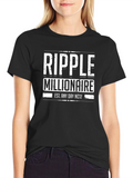 Ripple Millionaire Black Graphic Tee