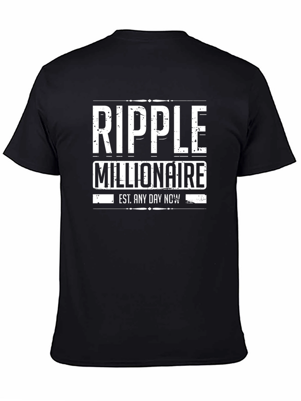 Ripple Millionaire Black Graphic Tee