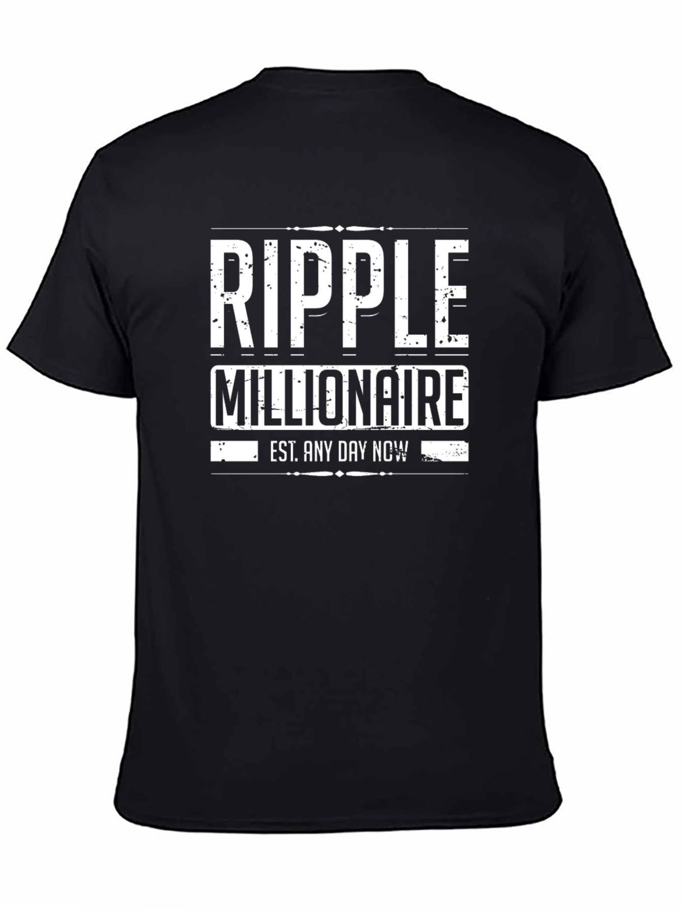 Ripple Millionaire Black Graphic Tee