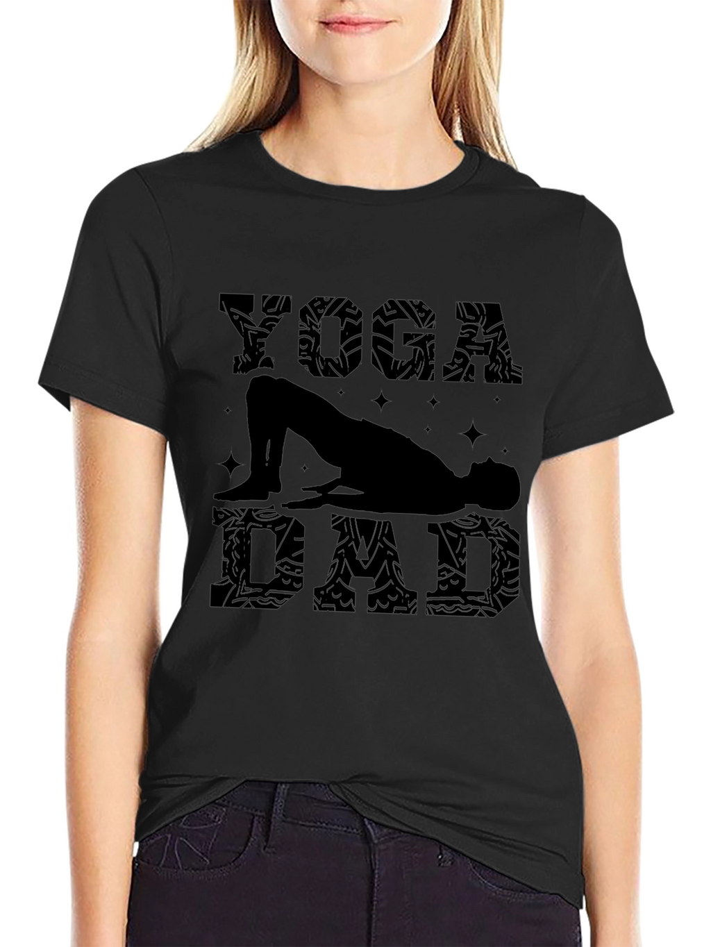 Yoga Dad Black T-Shirt