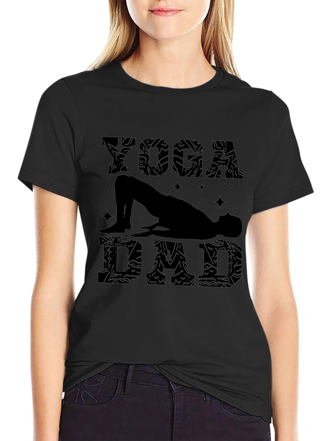 Yoga Dad Black T-Shirt