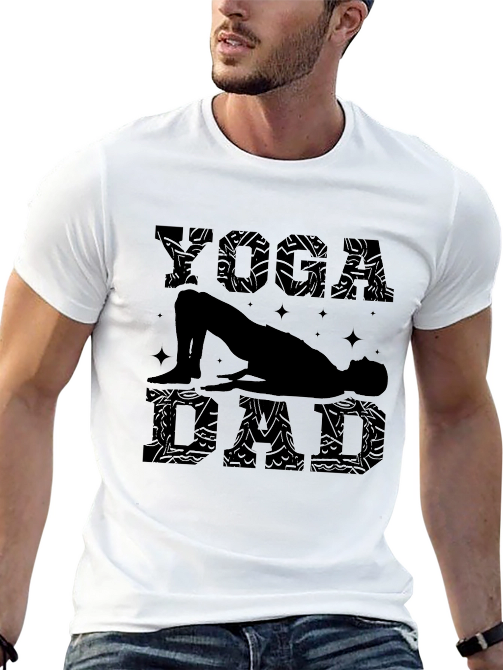 Yoga Dad Black T-Shirt