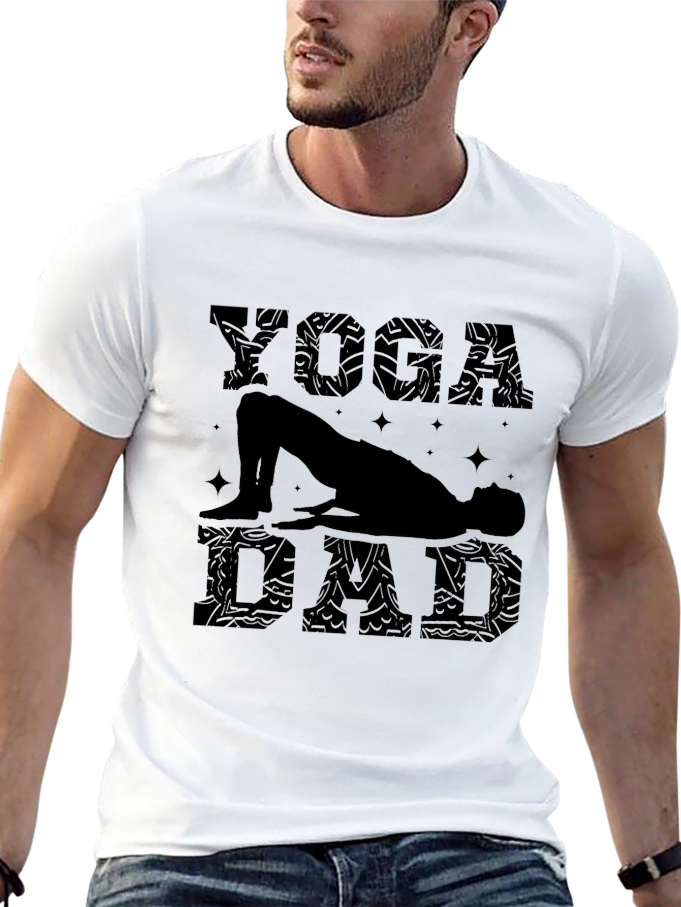 Yoga Dad Black T-Shirt