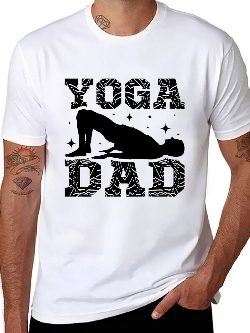 Yoga Dad Black T-Shirt
