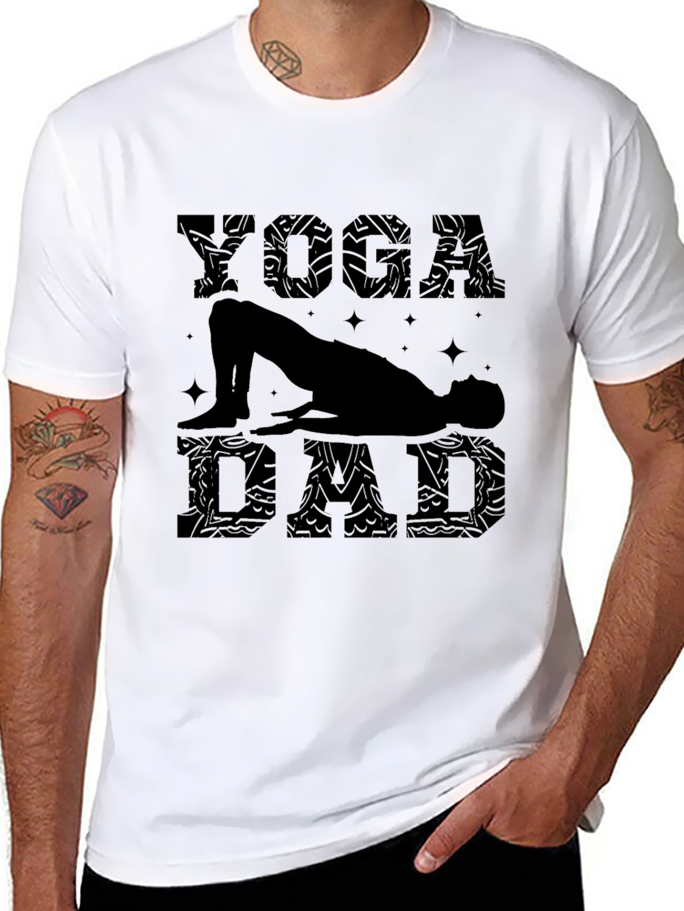 Yoga Dad Black T-Shirt