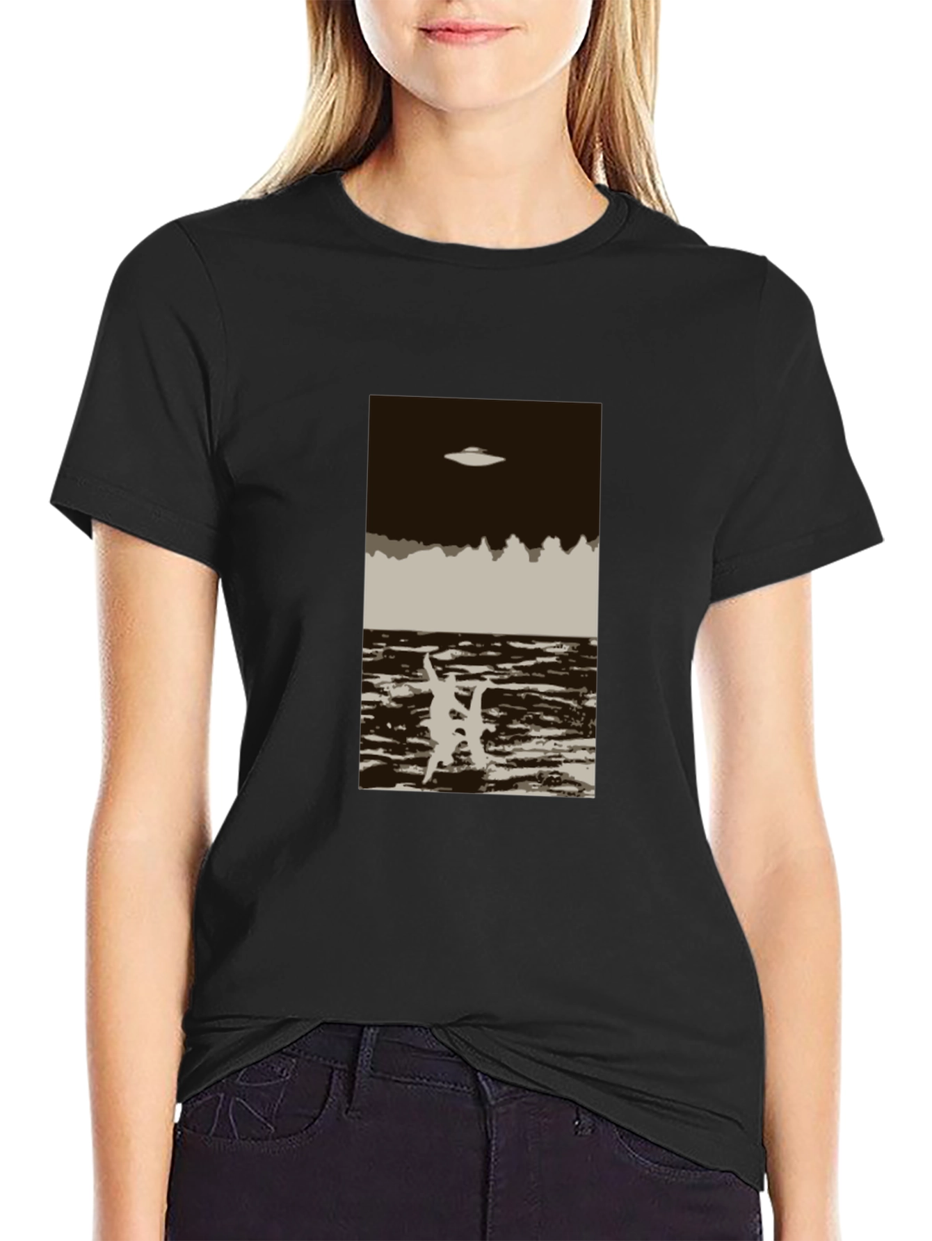 UFO Abduction T-Shirt: Retro Alien Graphic Tee