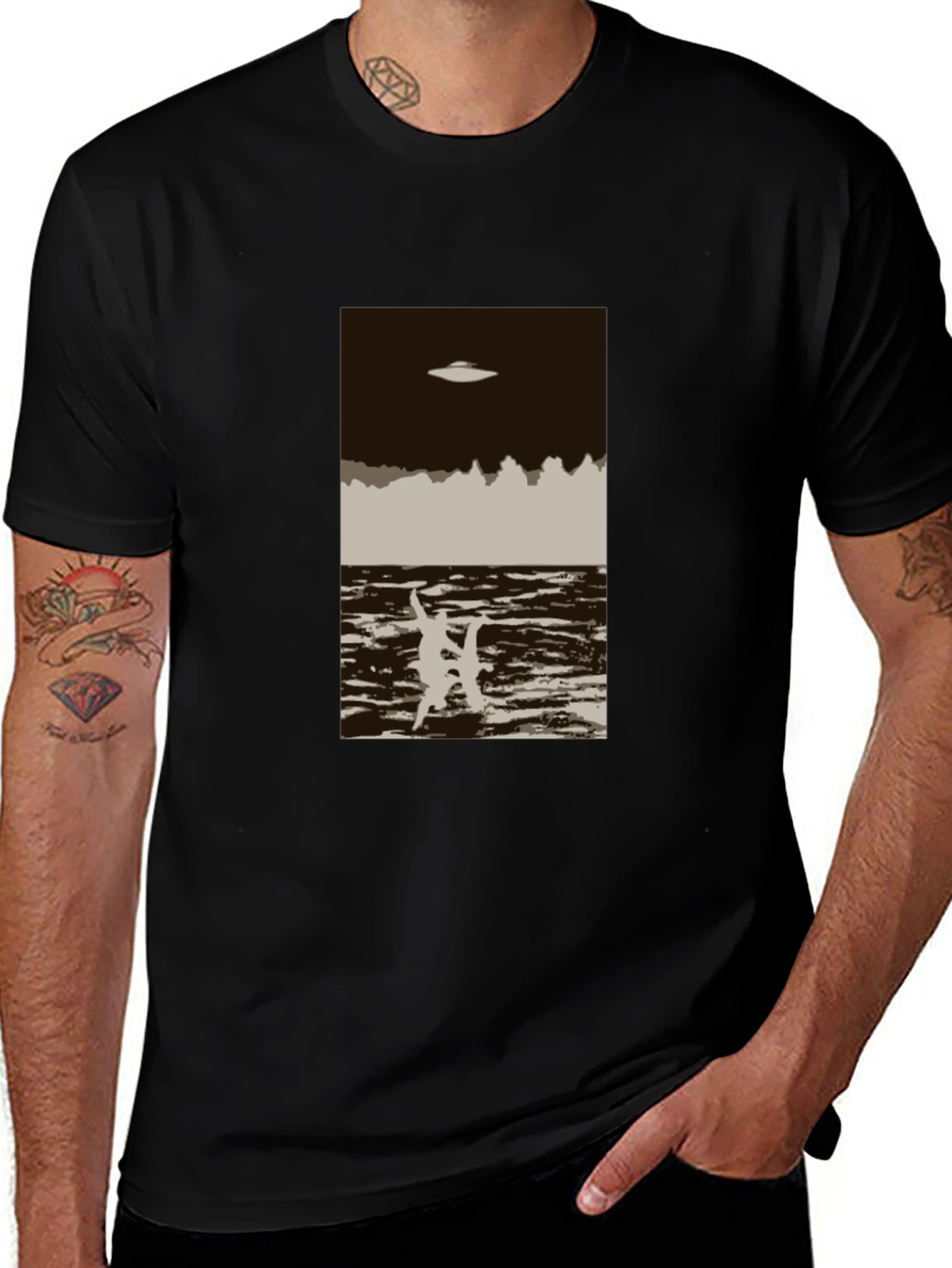 UFO Abduction T-Shirt: Retro Alien Graphic Tee
