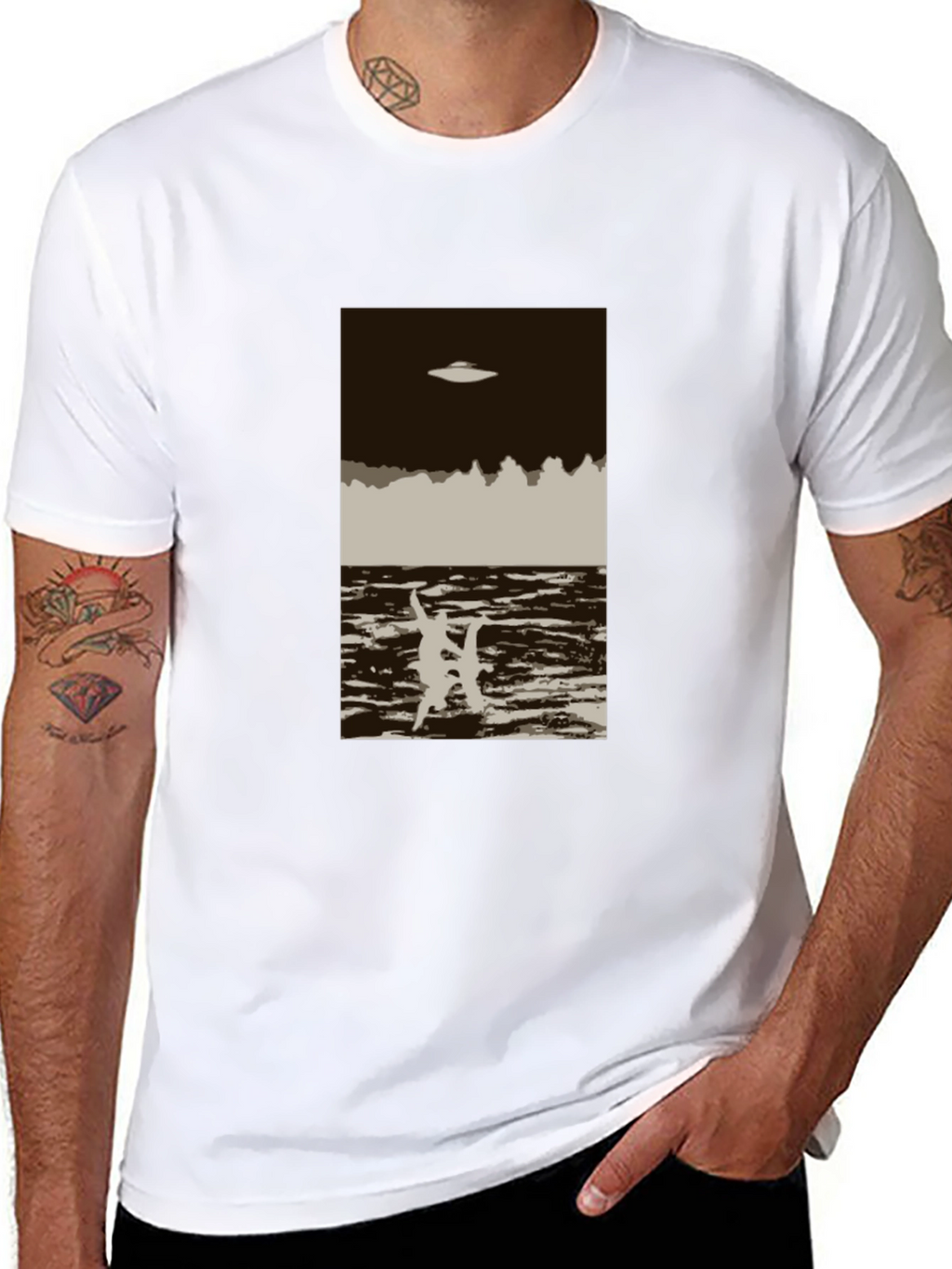 UFO Abduction T-Shirt: Retro Alien Graphic Tee