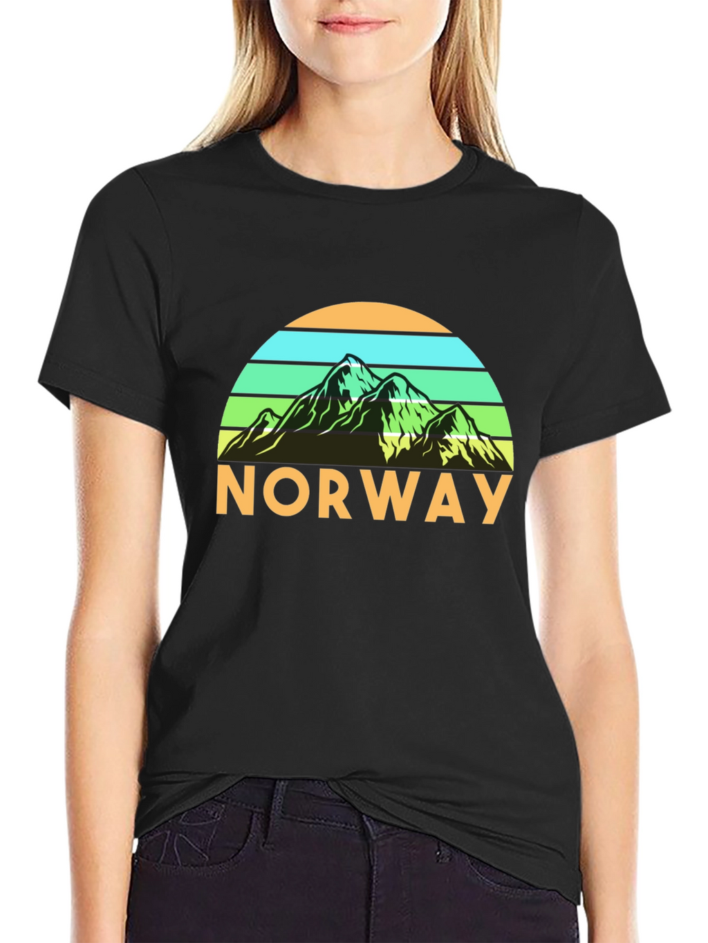 Norway Mountain Graphic T-Shirt