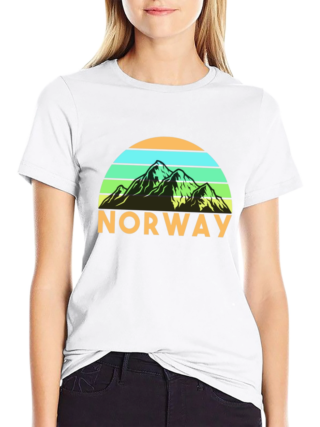 Norway Mountain Graphic T-Shirt