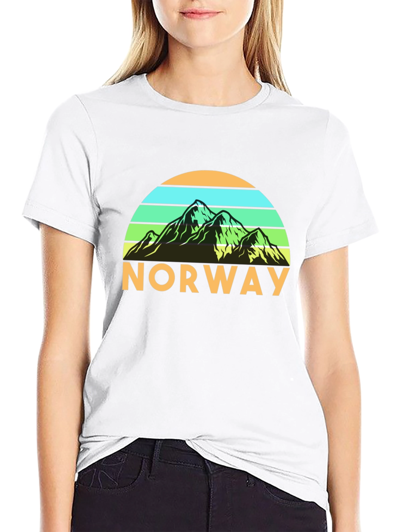 Norway Mountain Graphic T-Shirt
